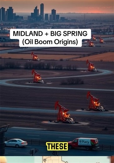 These two West Texas cities became wealthy for the exact same reason — oil in the Permian Basin. Midland and Big Spring both grew from the same energy boom beneath the desert. Which city tells the Permian Basin story better? #MidlandTX #BigSpringTX #PermianBasin #TexasOil #WestTexas
