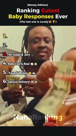Ranking The Top 6 Cutest Baby Responses Ever (Money Edition)💰 Part 2