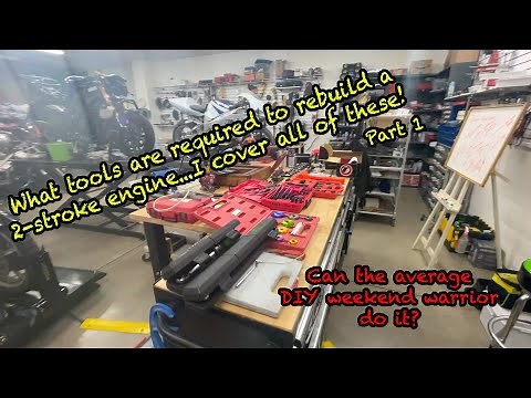 Pt.1 Tools are needed for a 2 stroke engine rebuild. Can you rebuild an engine in your garage? #diy