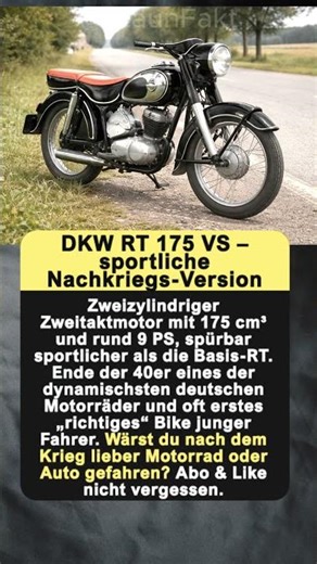 DKW RT 175 VS – sportliche Nachkriegs Version