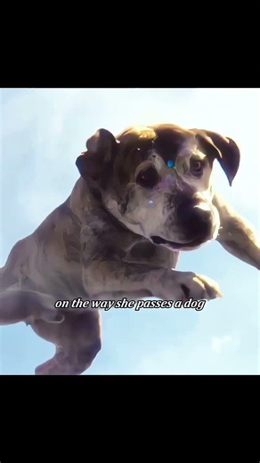 The woman found the bed floating in the air.