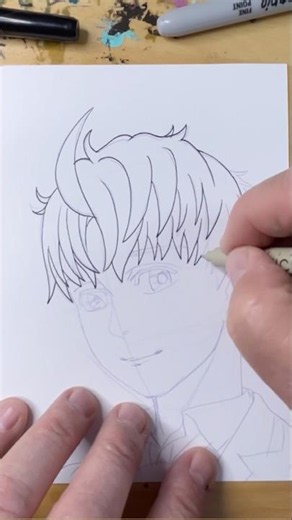 How to Draw Jiji Jin Enjoji Dandadan 2 #anime #drawing #art #drawingtutorial