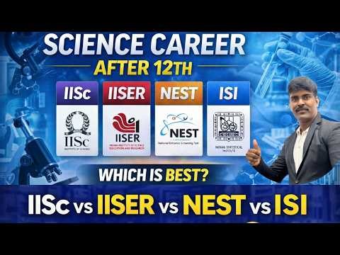 IISc vs IISER vs NEST vs ISI | Science Career after 12th