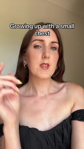 Growing up with a small chest when everyone seems obsessed w boobs! If your struggling know that small chests are perfect too &u don’t need to change anything about yourself 💗 #ibtc #smallchest #smallchestinsecurity #ibtccommittee #flatchest #bodyacceptance #selflove