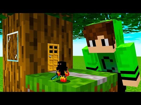 I Fooled My Friend with a TINY Secret Tree Base in Minecraft