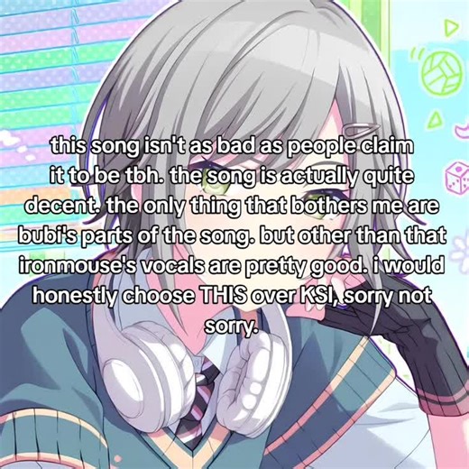 i don't love the song personally but it's honestly WAY better than all of botdf's songs. #ironmouse #viral #fyp #silly #targetaudience