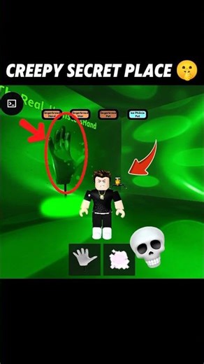 I found the creepy green Hamster slap in this game #roblox