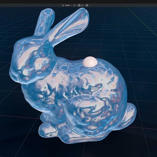 Blender Geometry Nodes Ripples Solver #shorts #b3d #geometrynodes