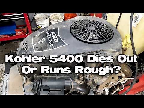 Riding Mower Won't Stay Running, Dies After A Few Minutes, Surges, Has Low Power Kohler 5400 Engine