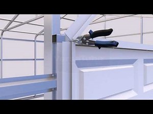 VersaTube Summit Eave Garage Door Trim Application