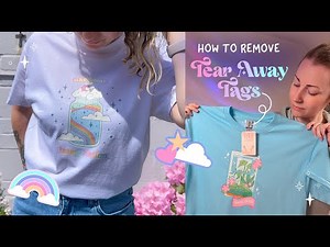 How to remove TEAR AWAY TAGS from your t-shirts and sweaters!