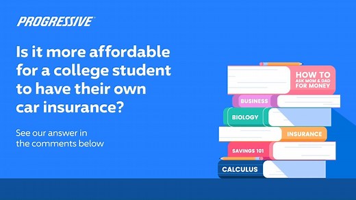 Car insurance for college students. We did the homework for you.👇 | Progressive