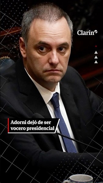 Adorni dejó de ser vocero presidencial