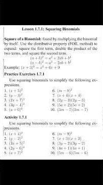 29 Grade 8 Math handouts in one video 📚✨