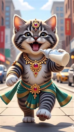 Cute Baby Cat drink milk 🍼😋 Funniest Cartoon Cat Ever #cute #catvideos #funny #cat #catshorts