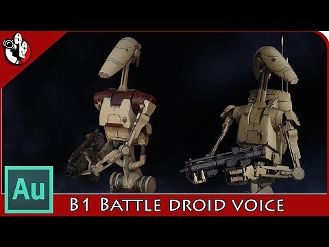 Adobe Audition Tutorial - Star Wars B1 Battledroid Voice effect