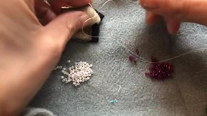 30 reactions · 4 comments | Quick video on the beadwork edging on the seal skin earrings I’ve been making  | Sew Yup'ik | Facebook