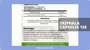 Triphala Capsules 120 for Digestive Support, Immune Boost & Antioxidant Benefits 100% Herbal Blend of Amla, Haritaki & Bibhitaki Promotes Gut Health (120 Capsule)