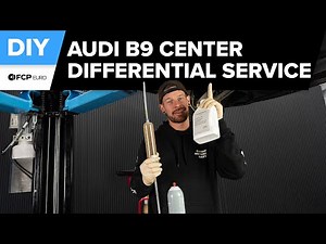 Audi A4 Center Differential Service DIY (2017-2024 Audi B9 A4, A5, Sportback)