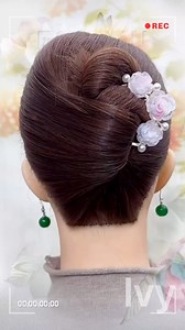 33K views · 246 reactions | Simple and beautiful updo hairstyle #updo #hairstyle | Ivy hairclips | Facebook