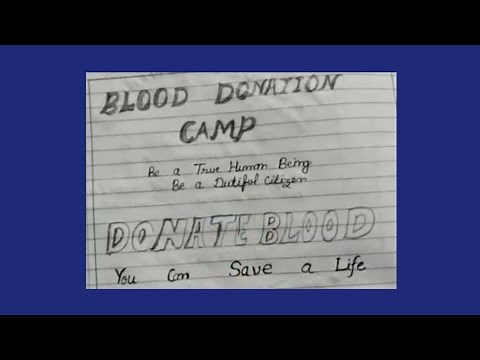 Poster- for Blood Donation// blood donation camp // class-11th,12th रक्तदान केम्प का पोस्टर