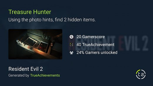 Treasure Hunter achievement in Resident Evil 2