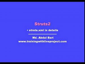 Struts 2 Class Lecture(struts xml in details)- Class 03
