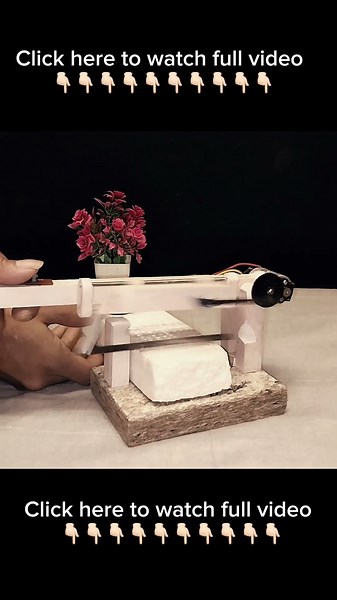 DIY Mini Electric Saw Using DC Motor from scrap | Homemade Powerful Cutting Tool