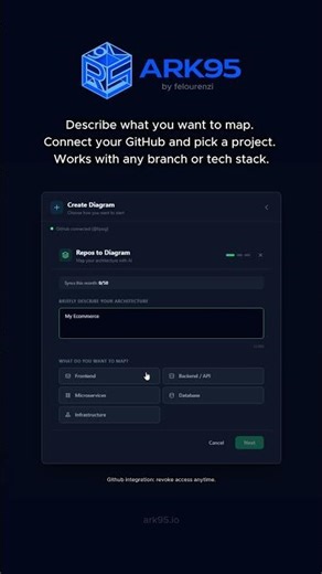 AI just mapped my entire GitHub architecture 🤯 Generate yours for free at ARK95.io 🚀