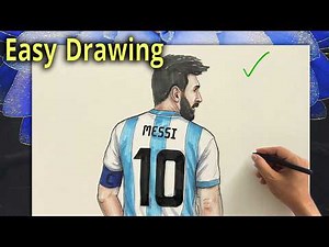 How to Draw Lionel Messi Step by Step | Easy Drawing Tutorial of Messi #Messi #drawing