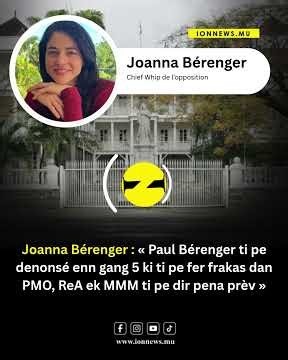 « P. Bérenger ti pe denonsé enn gang 5 ki ti pe fer frakas dan PMO, ReA ek MMM ti pe dir pena prèv »