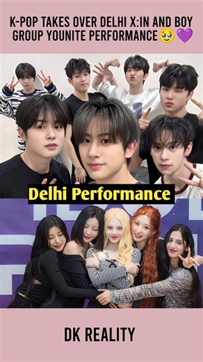 K-Pop Takes Over Delhi X:IN Performance Dhvani Bhanushali Surprise #shorts #shortsfeed