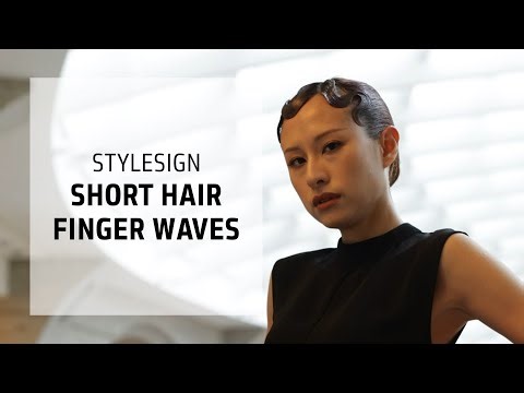 How To: Short Hair Finger Waves | StyleSign | Goldwell Education Plus