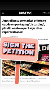 The results from the UNWRAPPED Supermarket Plastic Packaging report were pretty disturbing😲 and nothing will change without a SIGNIFICANT National Plastic Reduction Sign the Petition ✍️👉 https://bit.ly/3MyJIw8 👈✍️for a 20% Cut in Plastic Packaging by 2030. Lets get to 2000 by the end of the week (already at 1848 and counting) And check out UNWRAPPED https://bit.ly/3suQD2M co-produced by Australian Marine Conservation Society | Boomerang Alliance