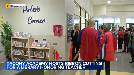 Tacony Academy hosts ribbon cutting for mini library honoring beloved teacher