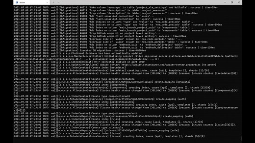 使用docker搭建sonarqube-2021-7-8 18:54:38