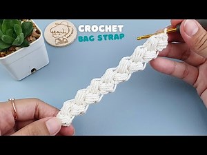 🧶OMG! Super Easy How to Crochet Bag Strap or Crochet a Cord You will love it | ViVi Berry Crochet