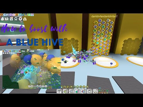 How to boost in Bee Swarm Simulator! (Blue Hive)