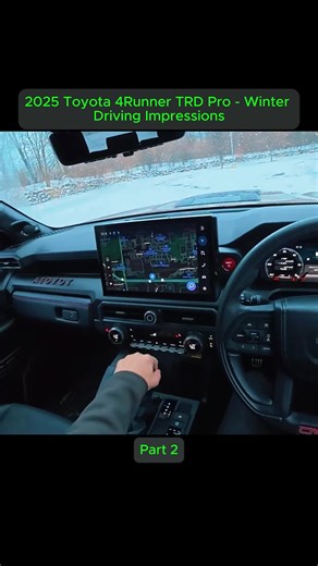 2025 Toyota 4Runner TRD Pro - Winter Driving Impressions Part 2 #car #fyp #Auto #review
