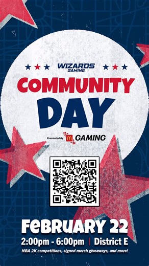 Wizards District Gaming on Instagram: "The Wizards Gaming Community Day Presented by @mcdonaldsdmv is coming up fast! Come out to @districtedc on Sunday, Feb 22nd for some NBA2K freeplay, giveaways, and a chance to play ball with our Wiz DG rep, @beardabeast23 Register now through the link in our bio!"