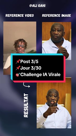 📌Post 3/5 📌Jour 3/30 🎯Challenge Création IA Virale ⭕️Le challenge : Pendant 30 jours je crée du contenu IA dans des domaines différents — films, pubs, clones, clips et bien plus. ♦️Contexte du jour : Aujourd’hui c’est Motion Control. L’IA prend des vidéos de danse ou de films et les transfère sur des personnages animés ou réels. Ils bougent, ils dansent, ils vivent. ♦️Ce post parle de : Un ancien président de la CI au micro. L’IA lui a donné une voix que personne n’attendait. Le discours peut