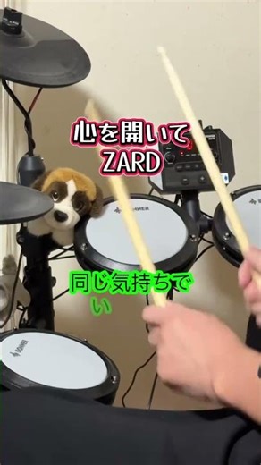 「心を開いて」を叩いてみた #心を開いて #zard #ドラム叩いてみた