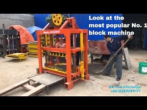 QTJ4-40 semi automatic concrete cement hollow block machine, paver brick ,pavement brick machine