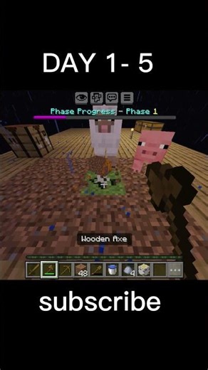 Minecraft One Block Challenge Day 1-5 🔥 Survived the Impossible! #minecraft #gaming