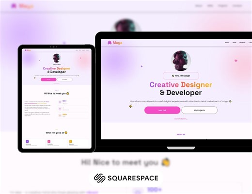 About Me Squarespace Template | About Me Page | Personal Website | Modern Web Template | Small Business Site | DIGITAL DOWNLOAD - Etsy