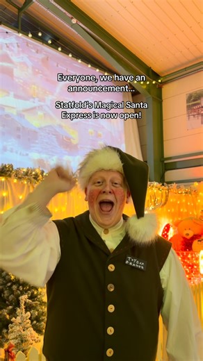 Everyone, we have an announcement… Statfold’s Magical Express is now open! #statfoldmemories #christmasevents #christmastrain | Statfold Country Park