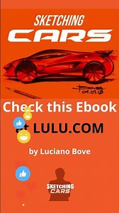 Sketching Cars Ebook for Beginners! #shorts