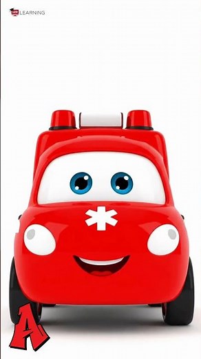 Learn Letters A–H with Vehicles 🚒 Preschool Tube Surprise Animation | UZR Learning#shorts