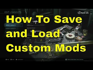How To Save and Load Custom Mods [Call of Duty Modern Warfare]