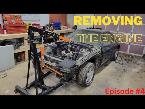 Finally pulling the engine out of my FC RX7 for a rebuild